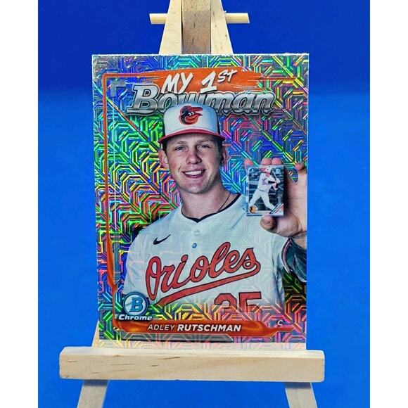 2024 Bowman Chrome - My 1st Bowman Adley Rutschman #M1B-19 Mojo Refractor - Picture 3 of 6